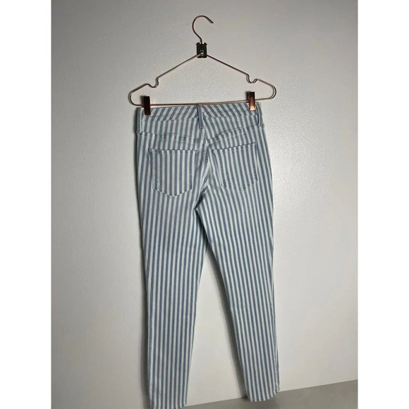 Universal Thread Womens Button Fly High Rise Skinny Jeans Blue Stripes Sz 2/26R - Picture 2 of 12